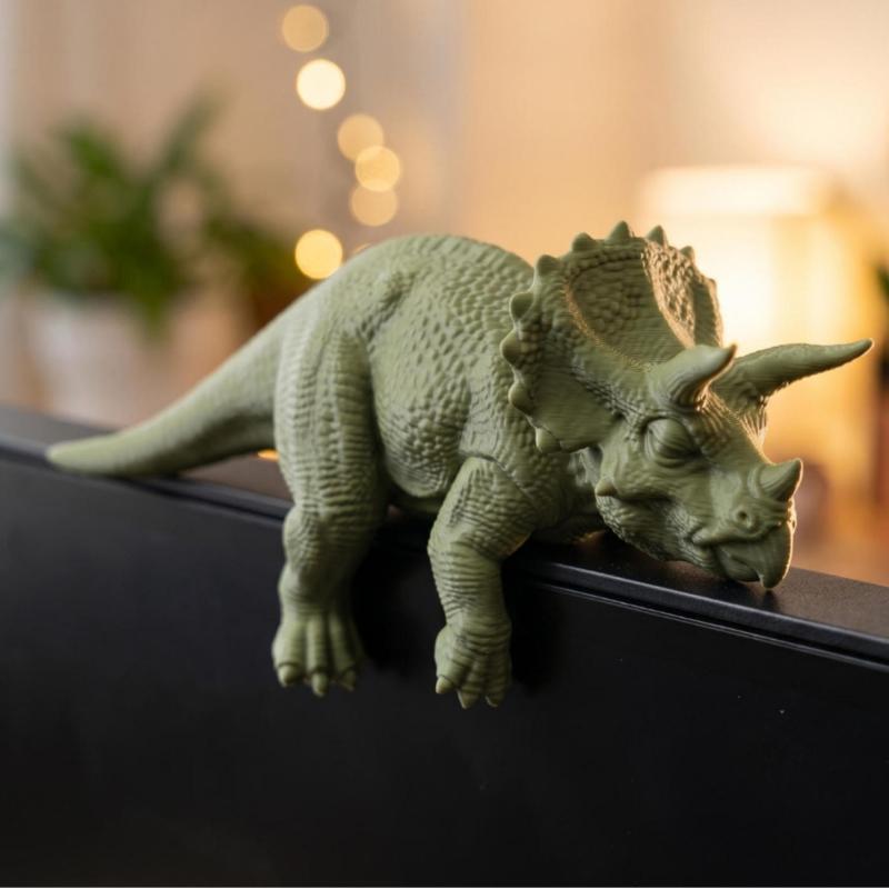 Desk Setup Gifts - Sleeping Tyrannosaurus Rex Monitor Ornament Cute
