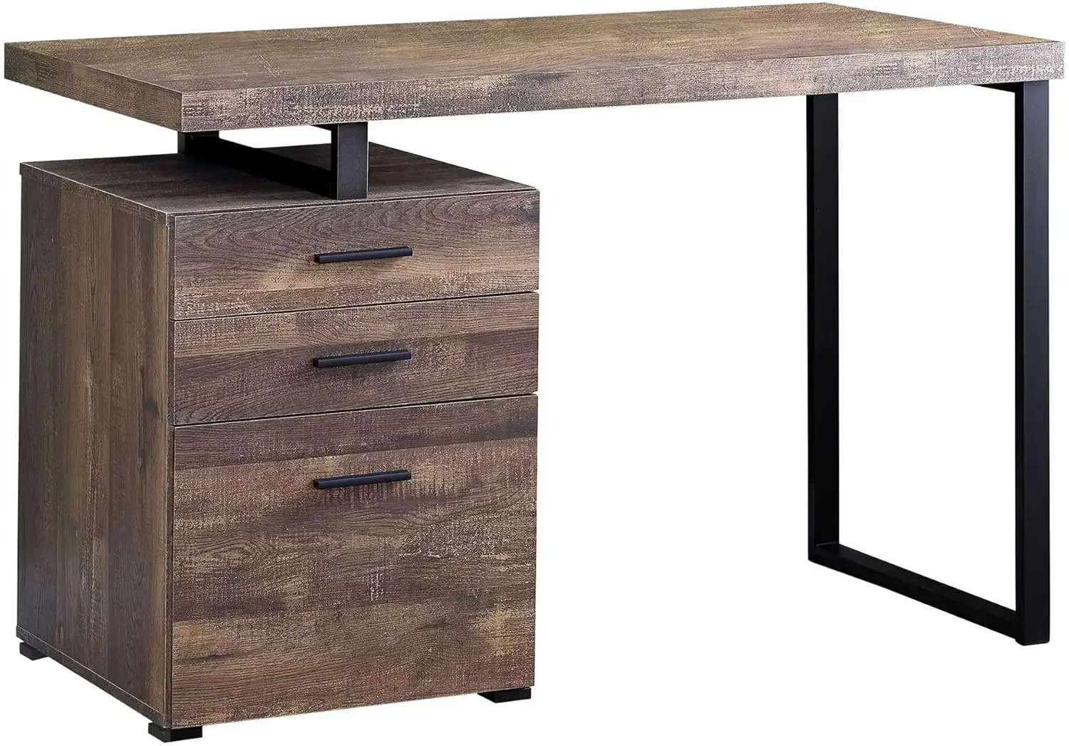 Desk Setup L Shaped - Computer Desk with File Cabinet -