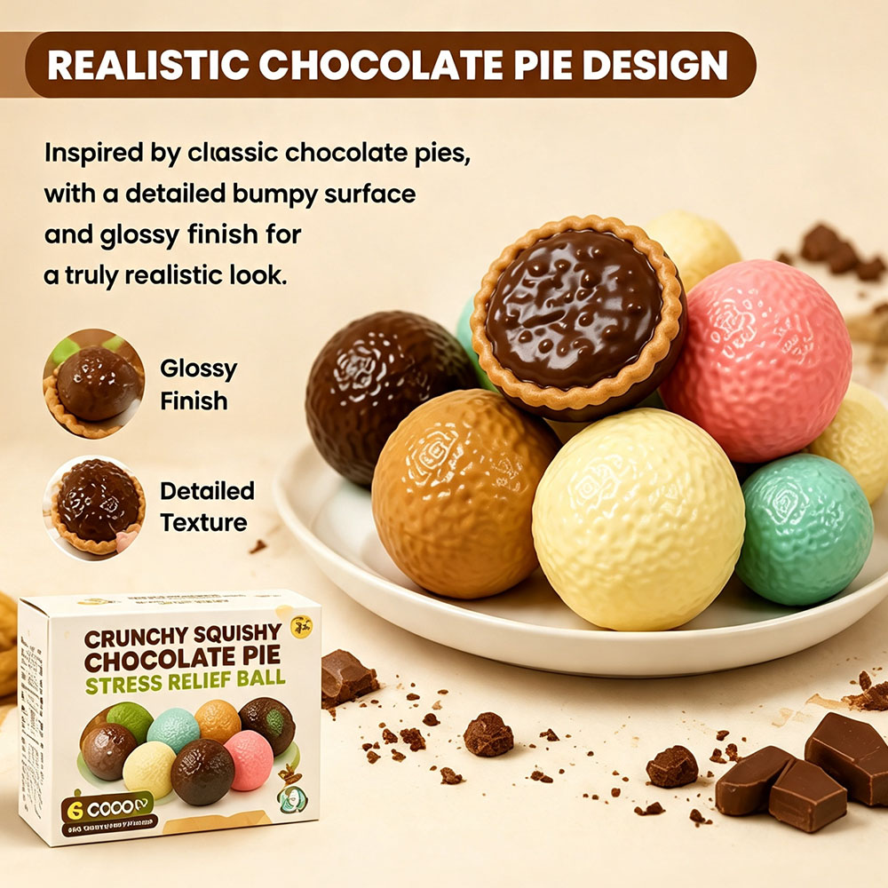 Desk Setup Gifts - ASMR Crackle Sound Crunchy Chocolate Pie
