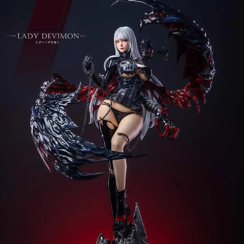 Desk Setup Gifts - Lady Devimon Digimon Anime Gk Figure