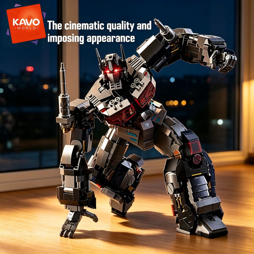 Desk Setup Enthusiast - KAVOWORLD 2045pcs Future Mecha Robot Building