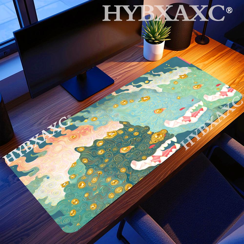 Desk Setup Gifts - HYBXAXC Mythic Dragon Desk Mat Gaming