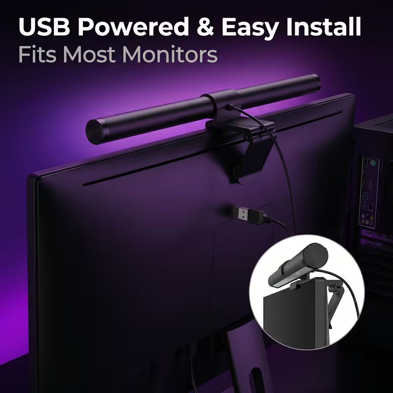 LED Monitor Light Bar With Rem - Desk Setup Light review and price