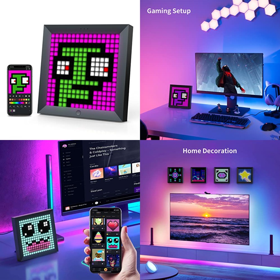 LED Light Pixel Display Panel  - Desk Setup Light review and price
