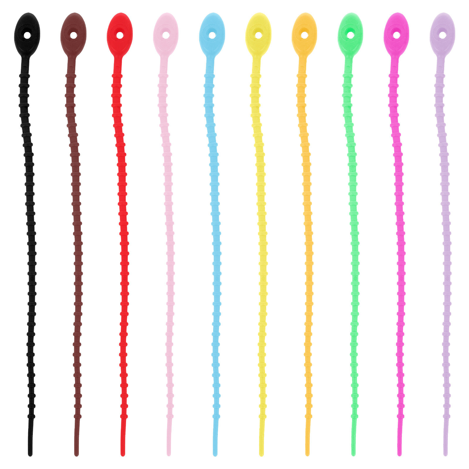 10Pcs Silicone Cable Ties Reus - Desk Setup Studio review and price
