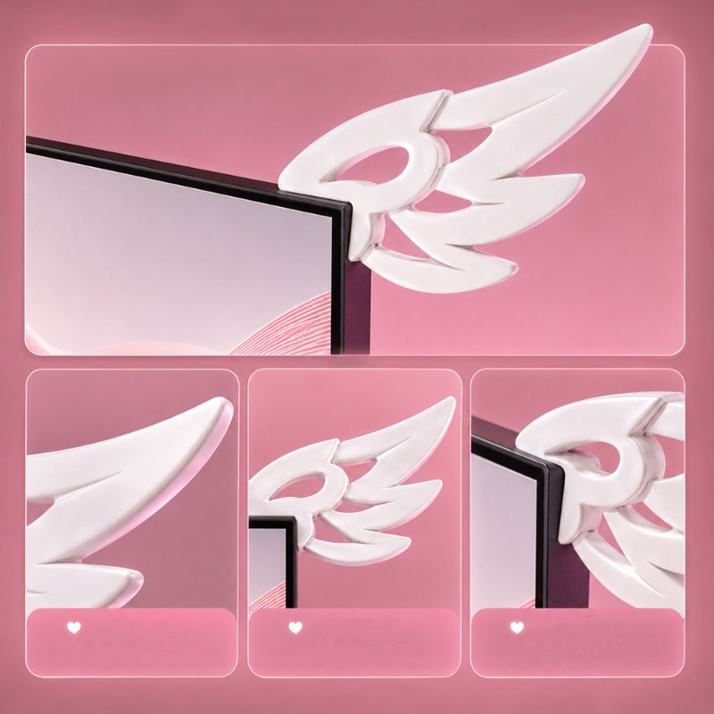 Kawaii 3D Wing Decor for Compu - Desk Setup Gifts review and price