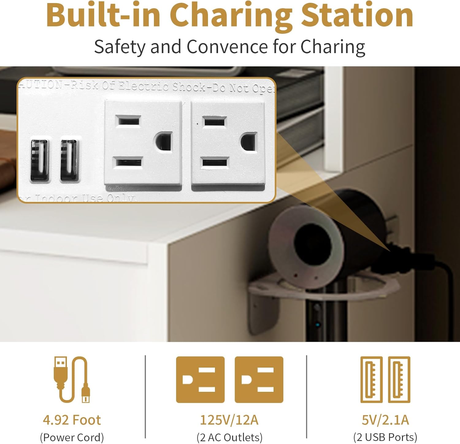 3 in 1 Vanity Desk with Fold-u - Desk Setup Charging Station review and price