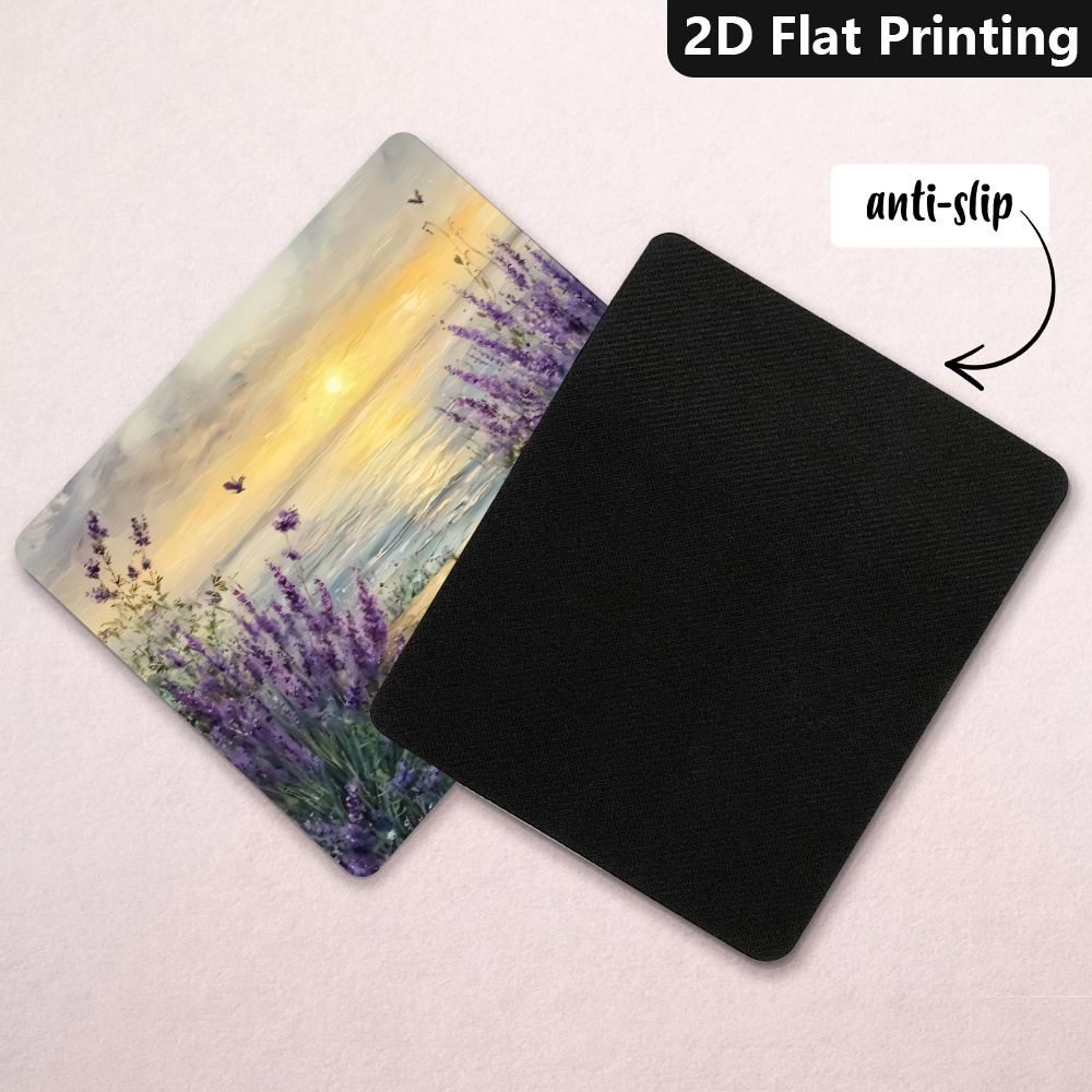 Lavender field at sunset, 1pc, - Desk Setup At Office review and price