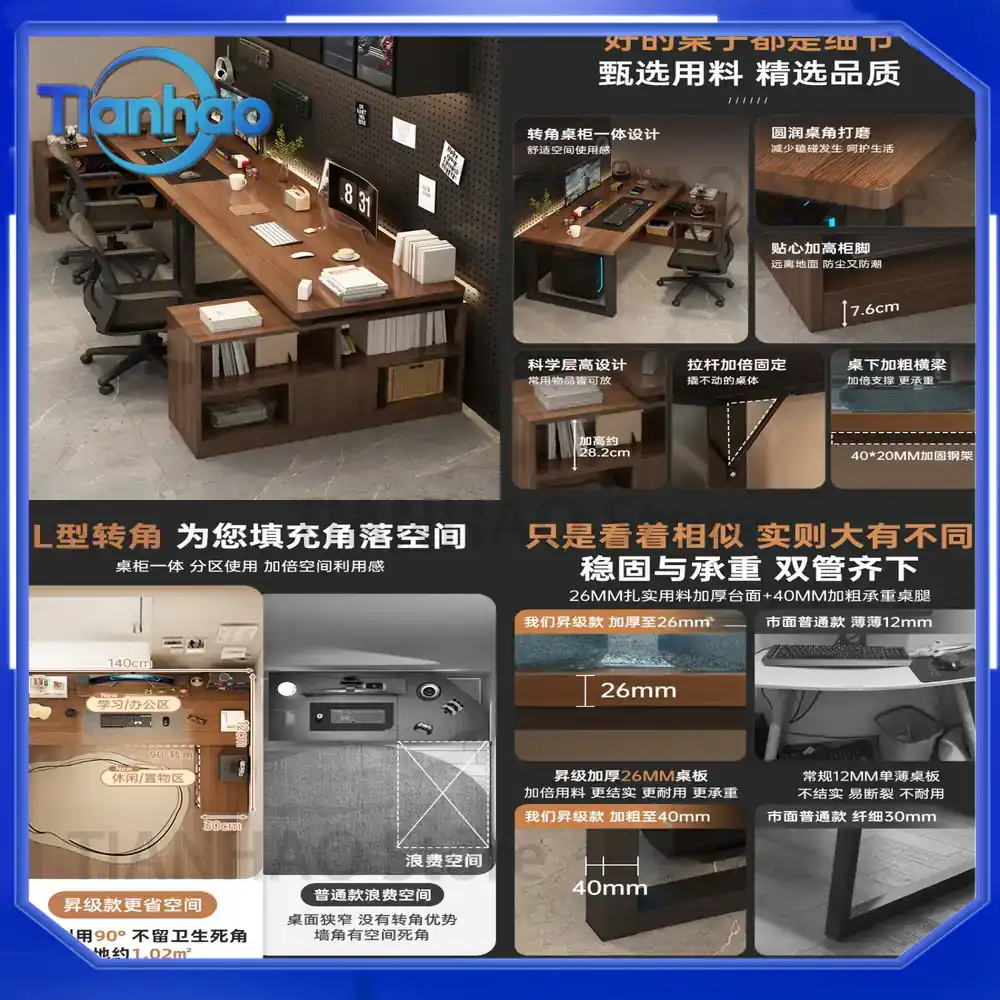 L Shaped Gaming Desk with Book - Desk Setup L Shaped review and price