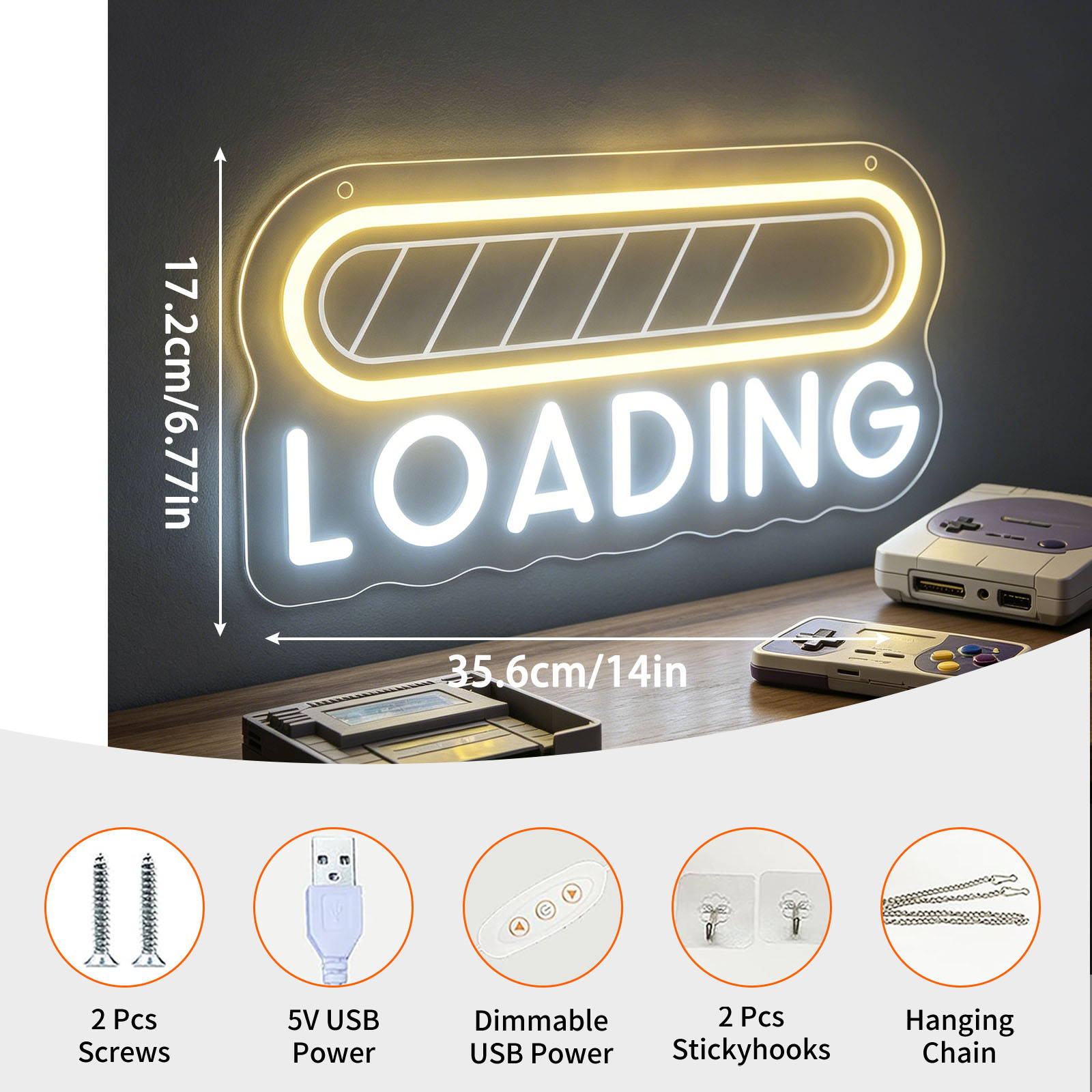 Loading Neon Sign LED USB Dimm - Desk Setup Gifts review and price