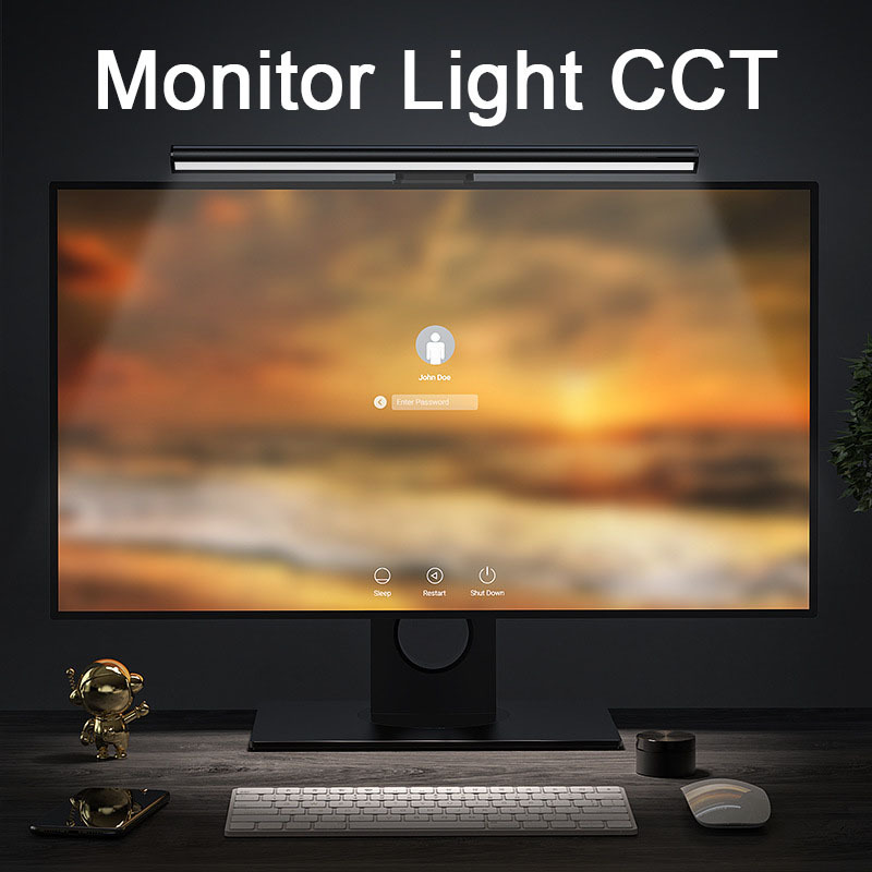 LED Monitor Hanging Desk Light - Yellow Desk Setup review and price
