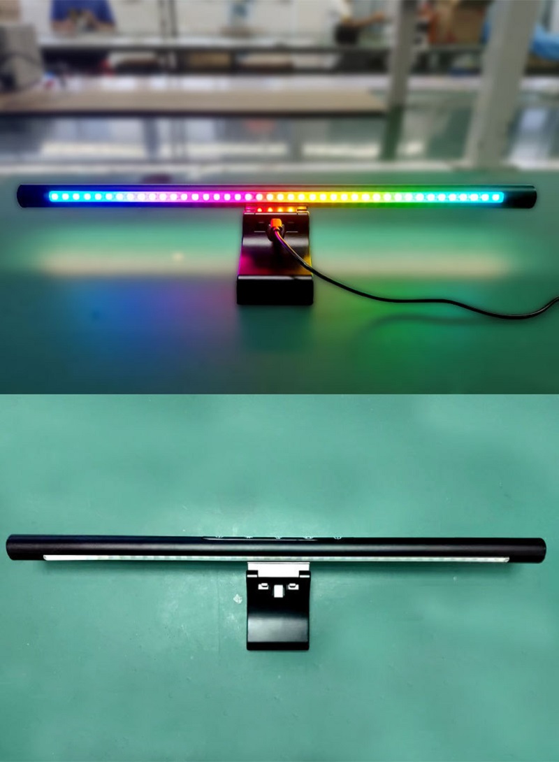 LED Monitor Hanging Desk Light - Yellow Desk Setup review and price
