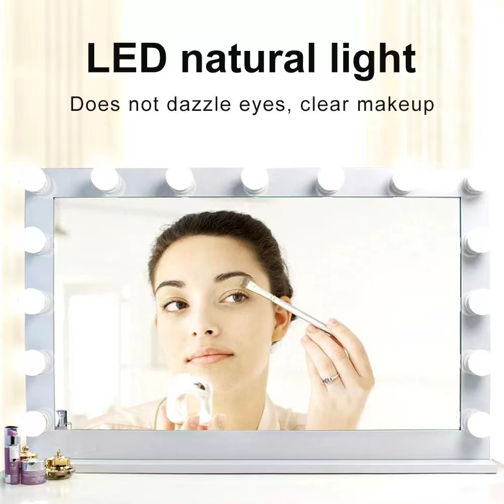 LED Light Paste Mirror Makeup  - Desk Setup Light review and price