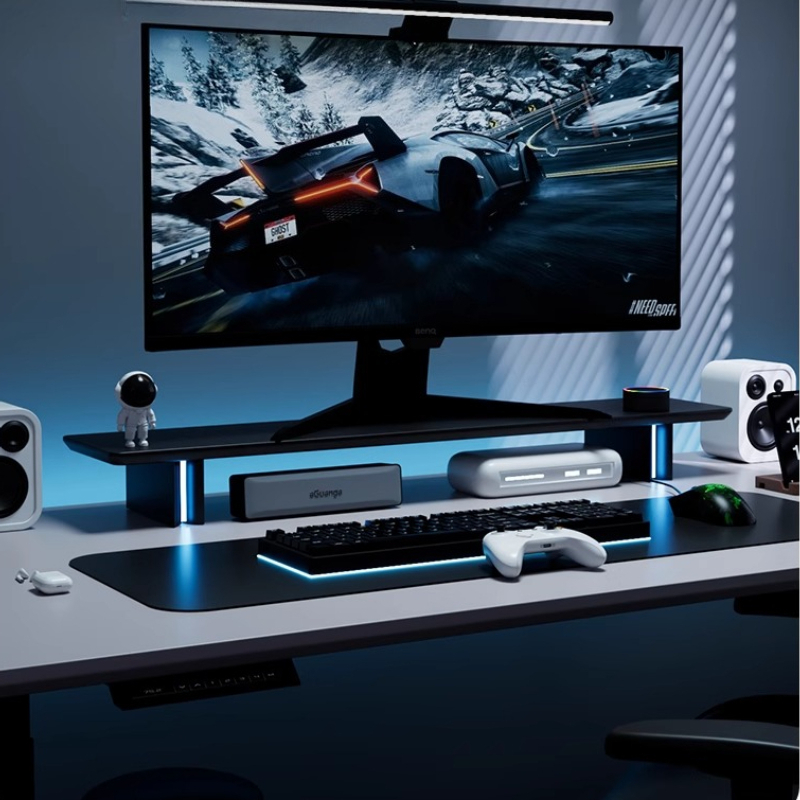 RGB Monitor Stand Ergonomic Co - Desk Setup Laptop And Monitor review and price