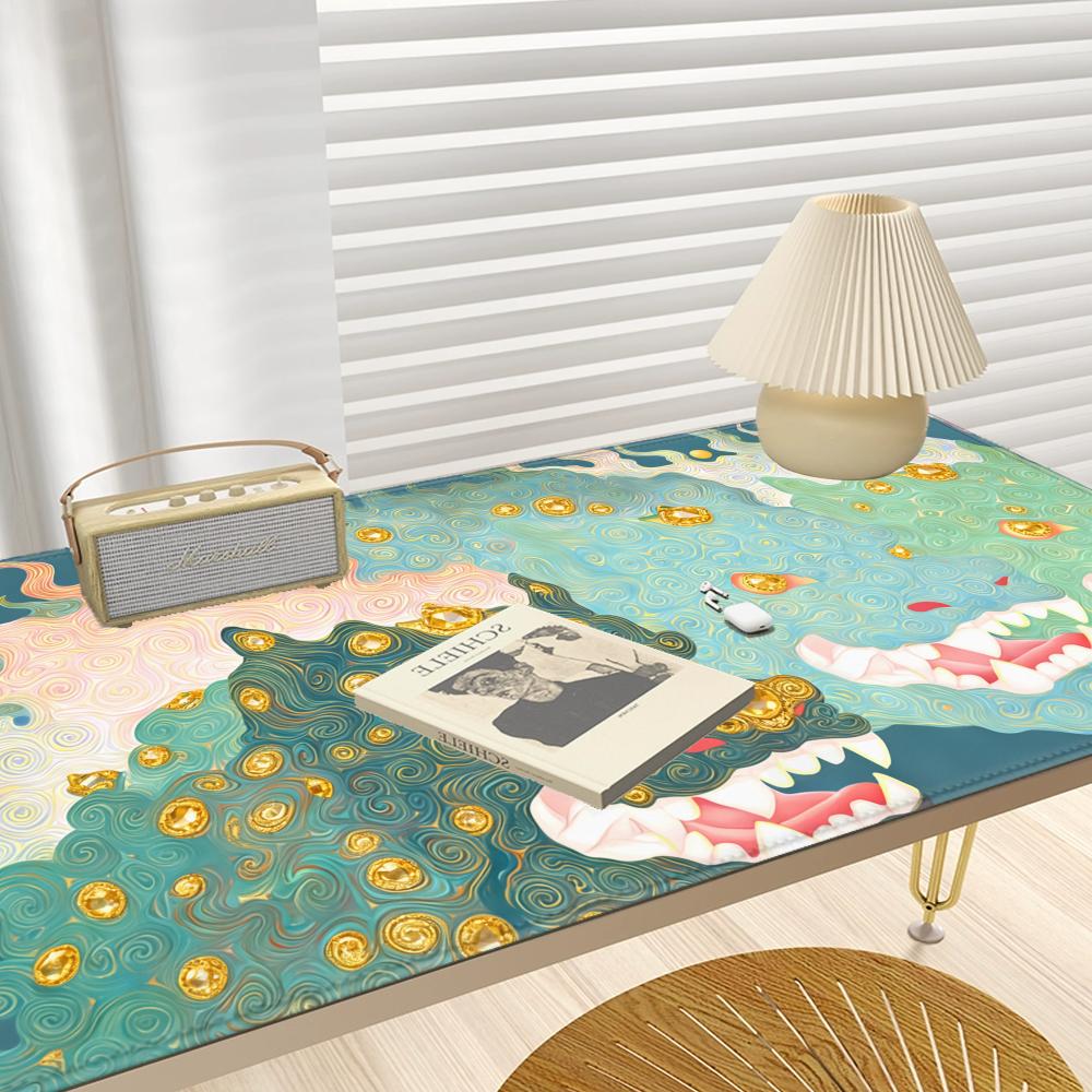 HYBXAXC Mythic Dragon Desk Mat - Desk Setup Gifts review and price