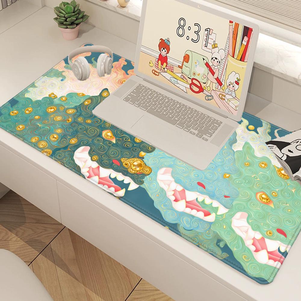 HYBXAXC Mythic Dragon Desk Mat - Desk Setup Gifts review and price