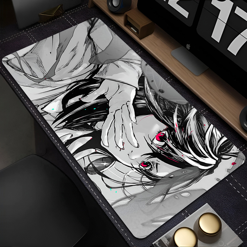 Mouse Pad PC Gaming Accessorie - Desk Setup Black And White review and price