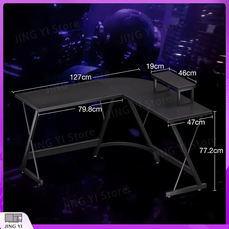 L Shaped Gaming Desk with Moni - Desk Setup L Shaped review and price