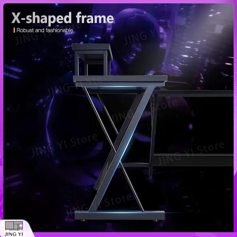 L Shaped Gaming Desk with Moni - Desk Setup L Shaped review and price