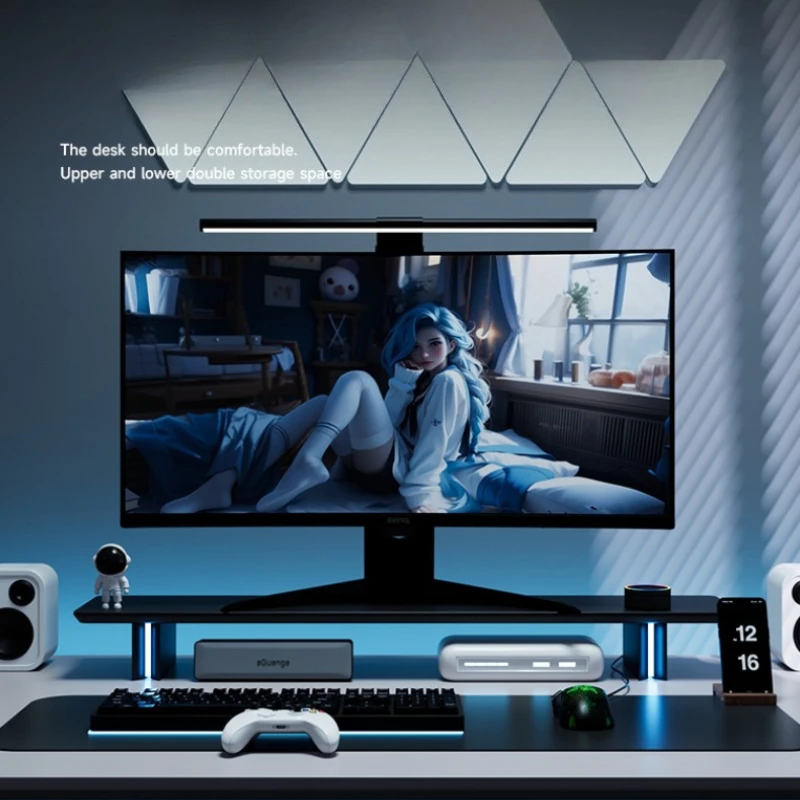 RGB Monitor Stand Ergonomic Co - Desk Setup Laptop And Monitor review and price