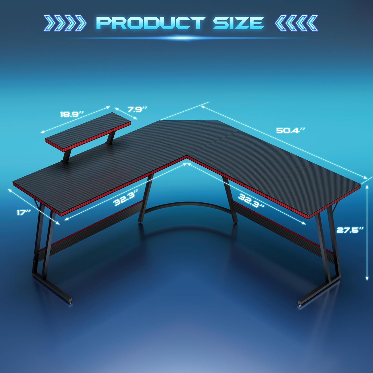L-Shaped Adjustable Gaming Des - Desk Setup L Shaped review and price