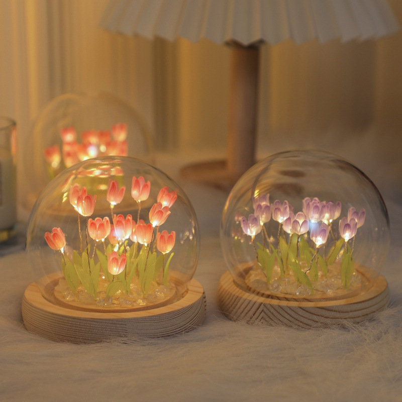 Handmade Tulip Night Lght Hand - Desk Setup Light review and price