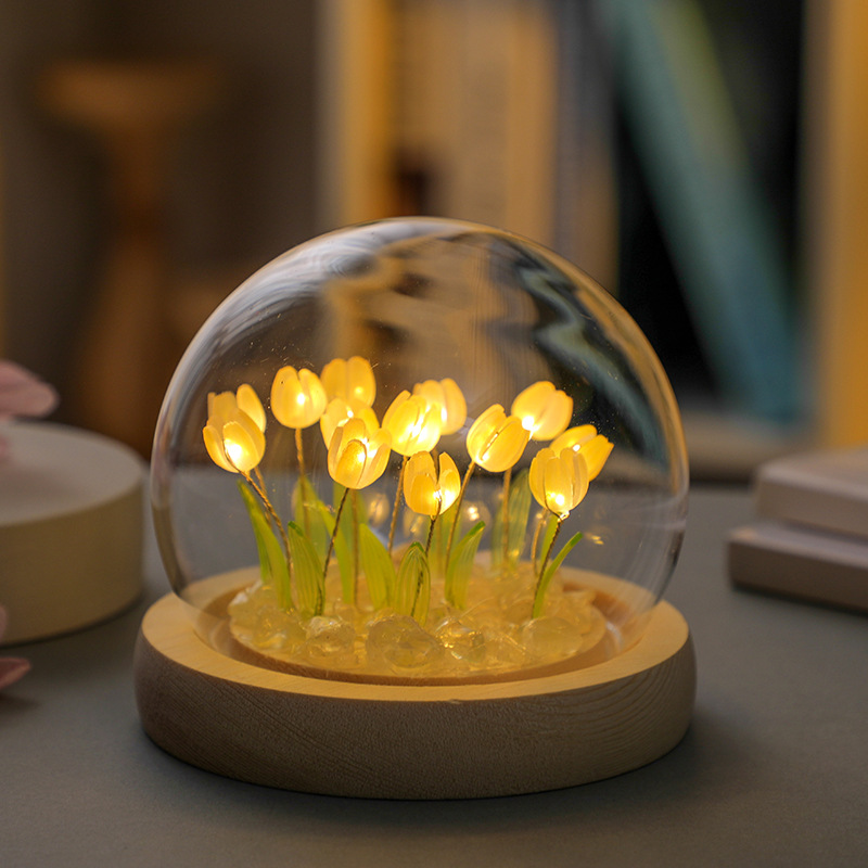 Handmade Tulip Night Lght Hand - Desk Setup Light review and price