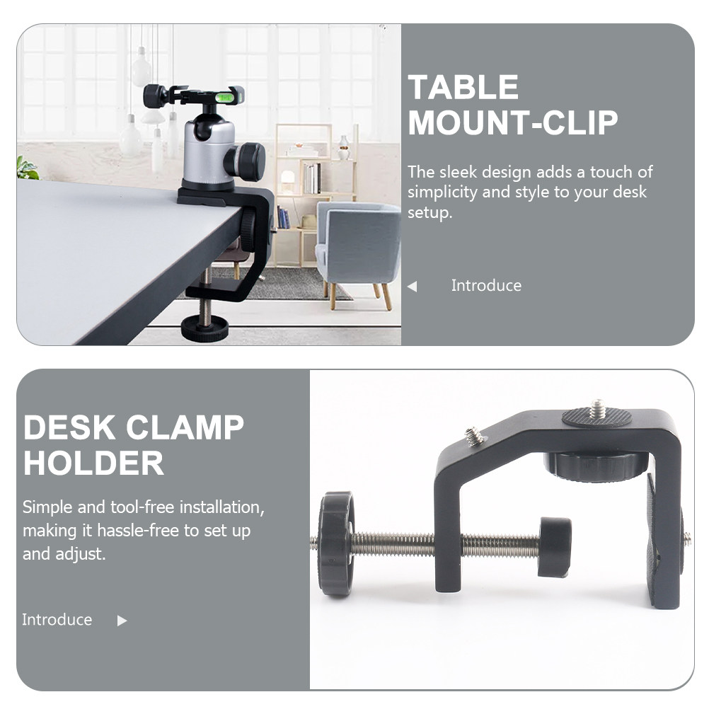 Heavy Duty Aluminum Desk Clamp - Desk Setup Studio review and price