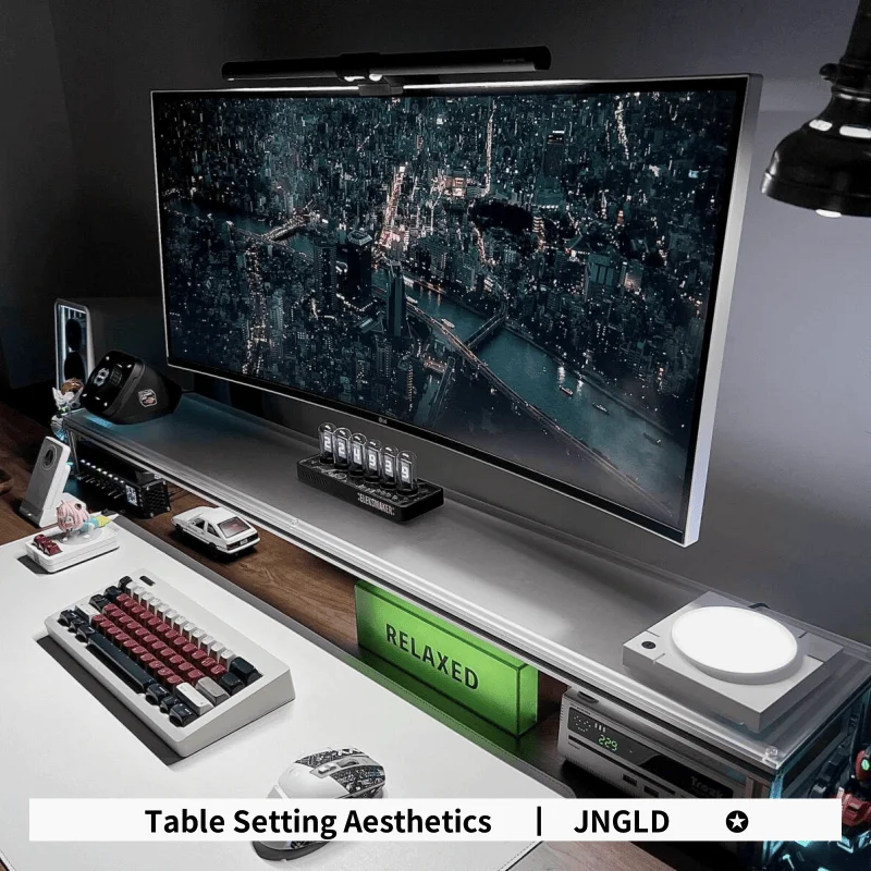 Aluminum Monitor Stand Acrylic - Desk Setup Laptop And Monitor review and price
