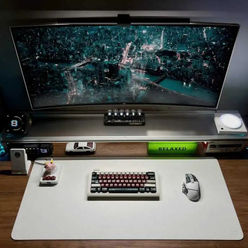 Aluminum Monitor Stand Acrylic - Desk Setup Laptop And Monitor review and price