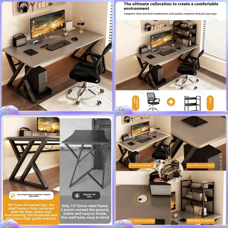 Modern Wooden Computer Desk fo - Desk Setup L Shaped review and price