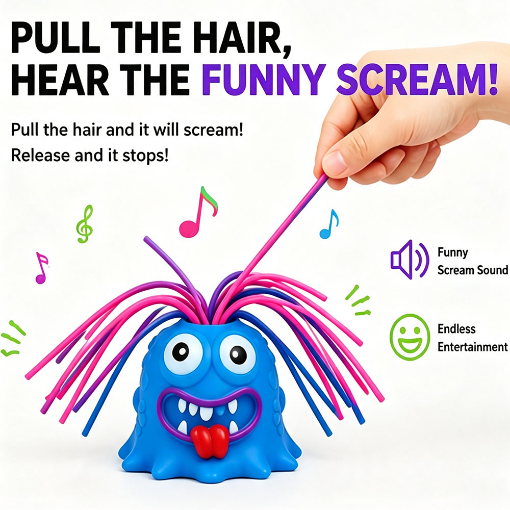 Viral Screaming Monster Hair P - Desk Setup Gifts review and price