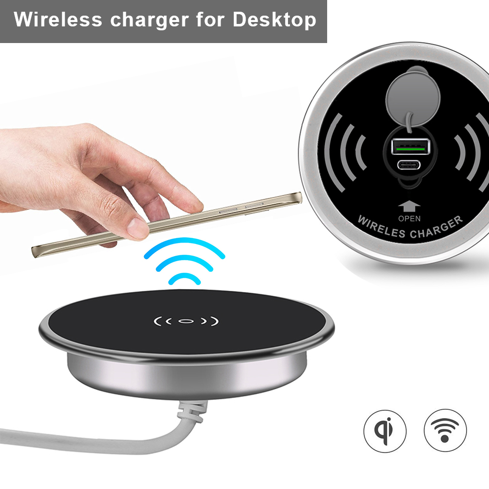 Desk Embedded Wireless Charger - Xiaomi Desk Setup review and price