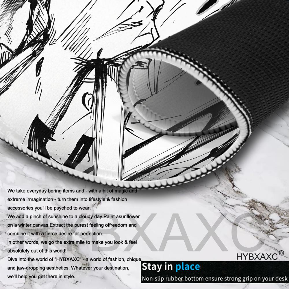 Black and white anime Mouse Pa - Desk Setup Black And White review and price